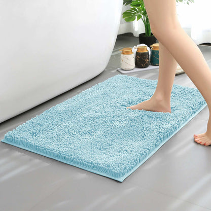 Tappeto assorbente in ciniglia lunga per bagno