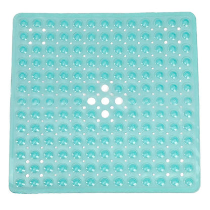 Tappeto quadrato da vasca con ventose – Antiscivolo e lavabile con fori di drenaggio