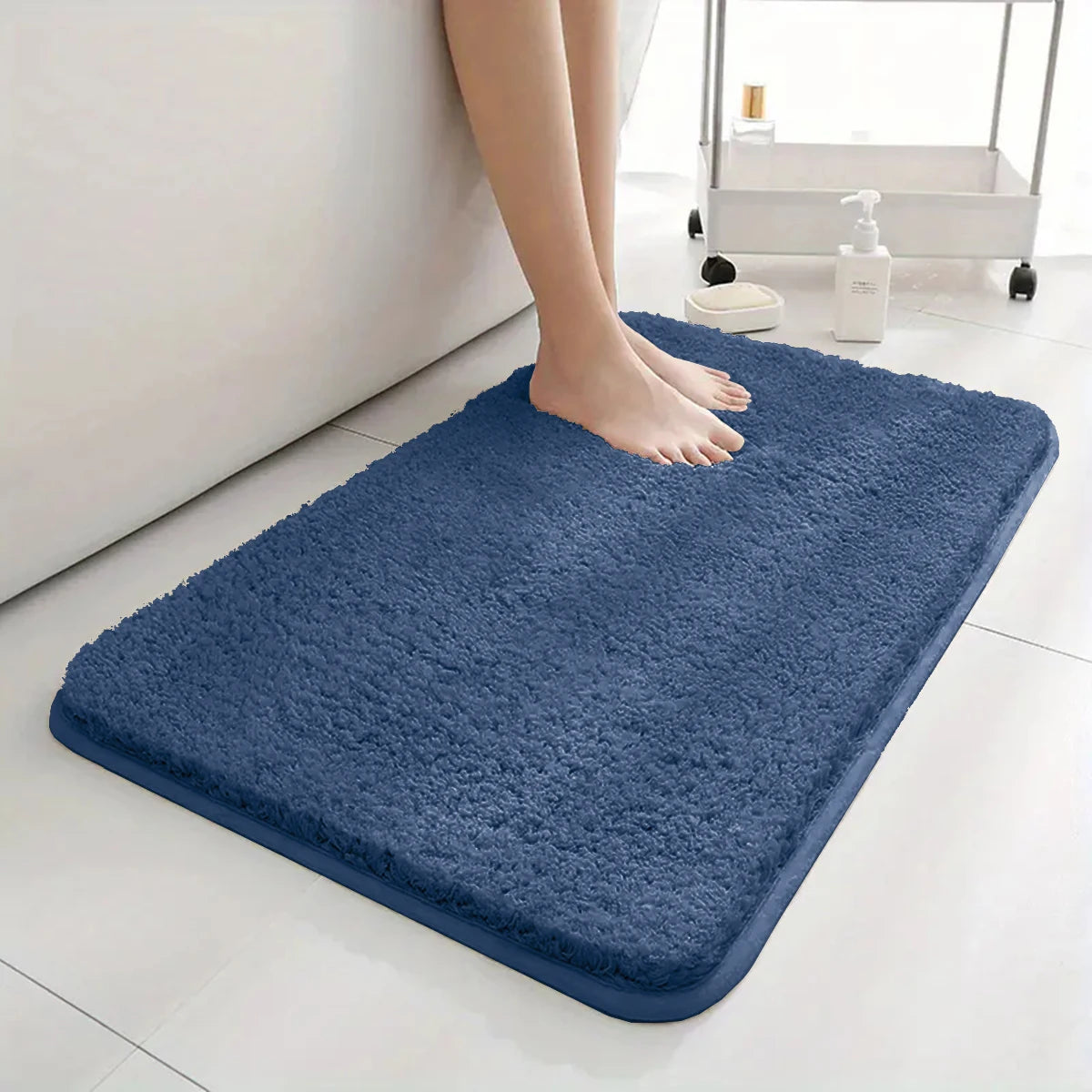 Tappeto da bagno grandi dimensioni pelo lungo – Super assorbente, antiscivolo e decorativo - Tappeti bagno e cucina