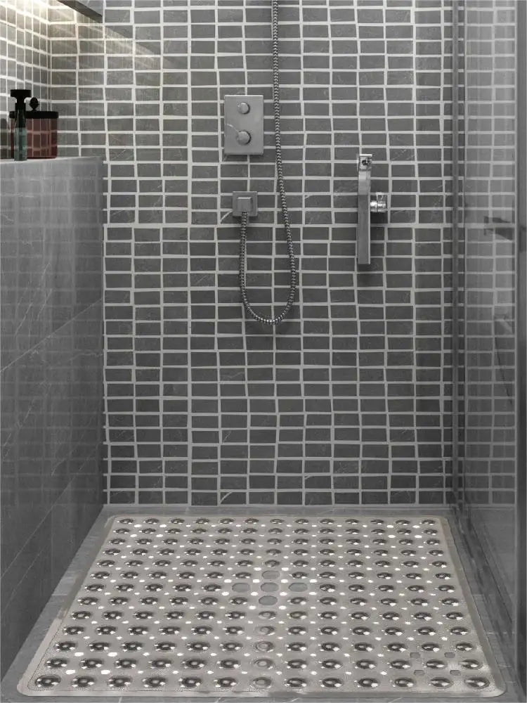 Tappeto quadrato da vasca con ventose – Antiscivolo e lavabile con fori di drenaggio - Tappeti bagno e cucina