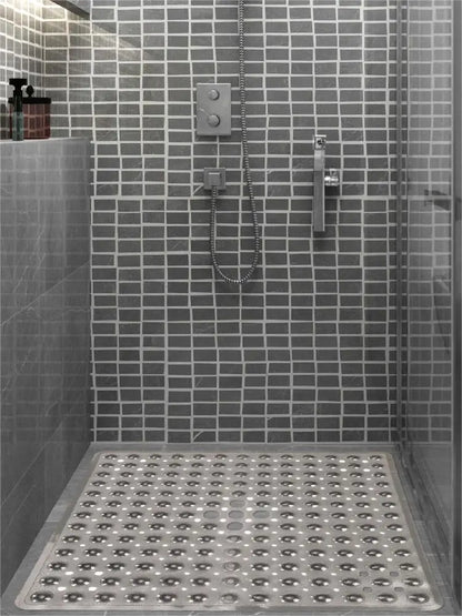Tappeto quadrato da vasca con ventose – Antiscivolo e lavabile con fori di drenaggio - Tappeti bagno e cucina