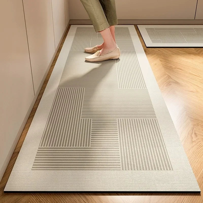 Tappeto da cucina stile giapponese in diatomite – Antiscivolo, assorbente e facile da pulire - Tappeti bagno e cucina