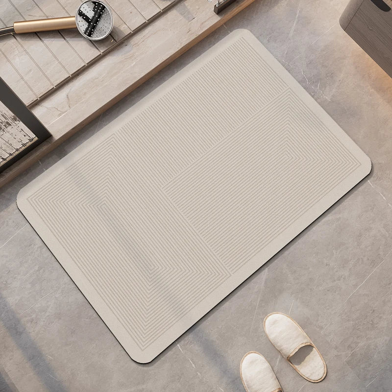 Tappeto da bagno beige di lusso – Super assorbente, antiscivolo e ad asciugatura rapida - Tappeti bagno e cucina