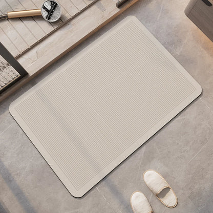 Tappeto da bagno beige di lusso – Super assorbente, antiscivolo e ad asciugatura rapida - Tappeti bagno e cucina