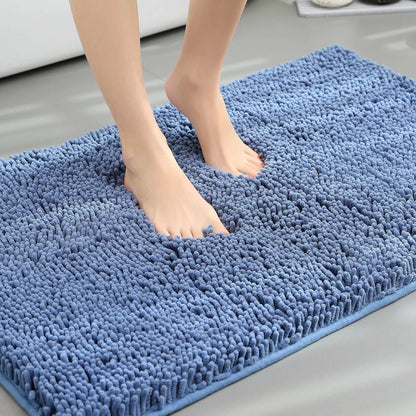 Tappeto assorbente in ciniglia lunga per bagno