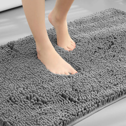 Tappeto assorbente in ciniglia lunga per bagno
