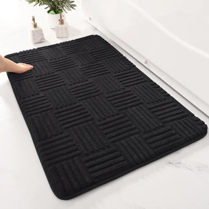 Tappeto da bagno originale a righe spesse – Assorbente, antiscivolo e antimacchia - Tappeti bagno e cucina