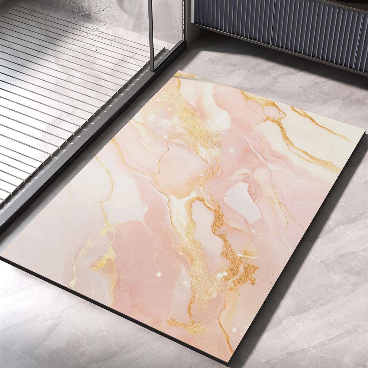 Tappeto da bagno di lusso – Antiscivolo, assorbente e ad asciugatura rapida