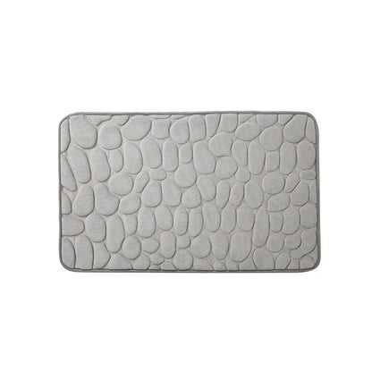 Tappeto da bagno in memory foam effetto ciottoli – Morbido, antiscivolo e decorativo - Tappeti bagno e cucina