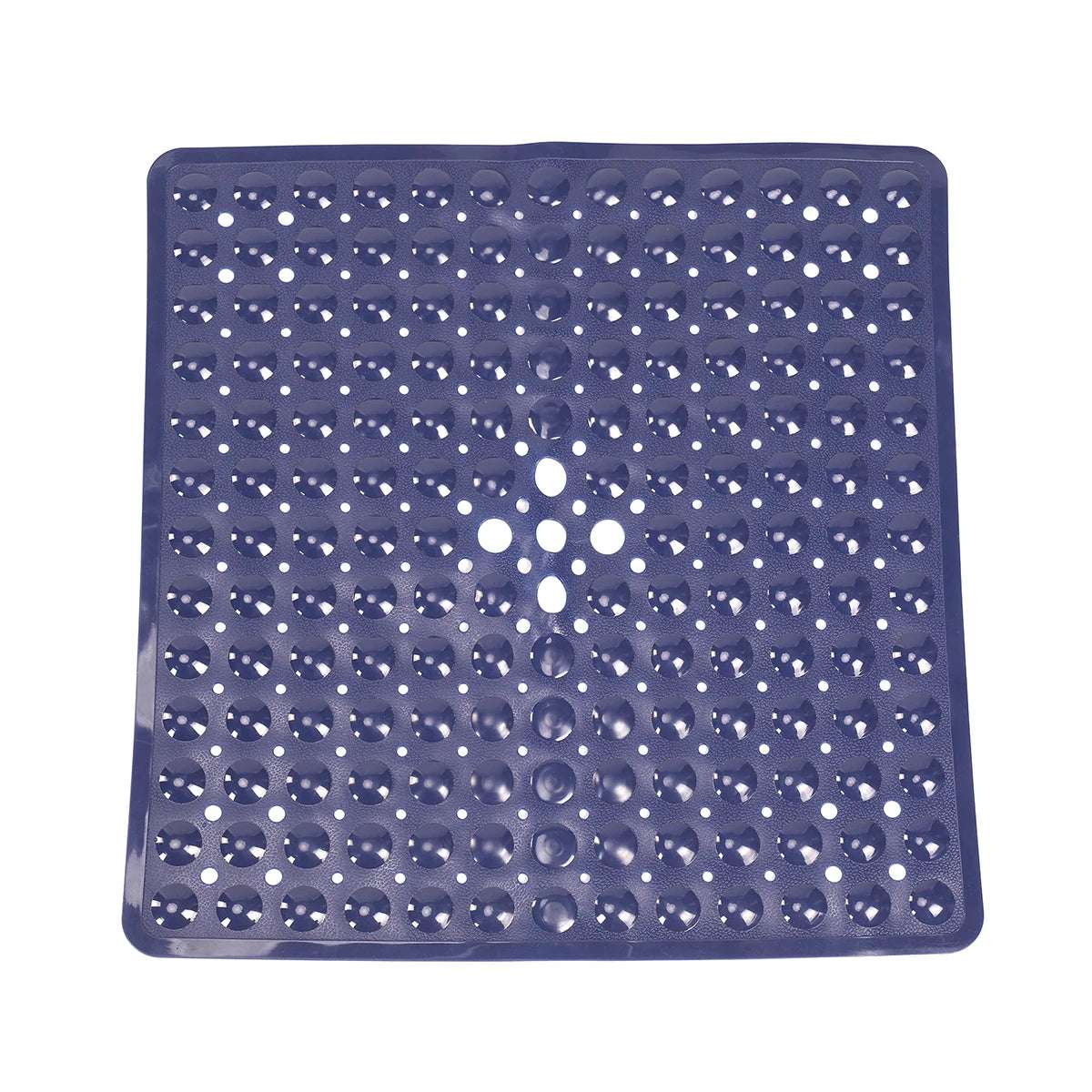 Tappeto quadrato da vasca con ventose – Antiscivolo e lavabile con fori di drenaggio