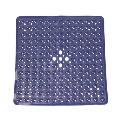 Tappeto quadrato da vasca con ventose – Antiscivolo e lavabile con fori di drenaggio