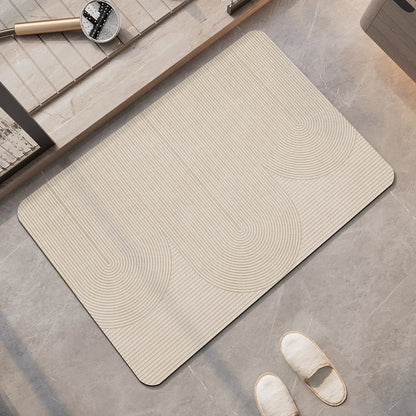 Tappeto da bagno beige di lusso – Super assorbente, antiscivolo e ad asciugatura rapida - Tappeti bagno e cucina