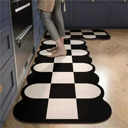 Tappeto cucina antiscivolo lungo – Look vintage (1 o 2 pezzi) - Tappeti bagno e cucina