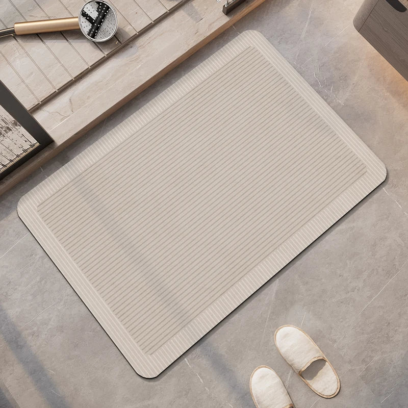 Tappeto da bagno beige di lusso – Super assorbente, antiscivolo e ad asciugatura rapida - Tappeti bagno e cucina