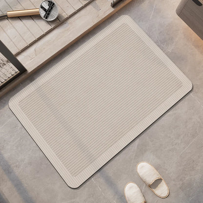 Tappeto da bagno beige di lusso – Super assorbente, antiscivolo e ad asciugatura rapida - Tappeti bagno e cucina