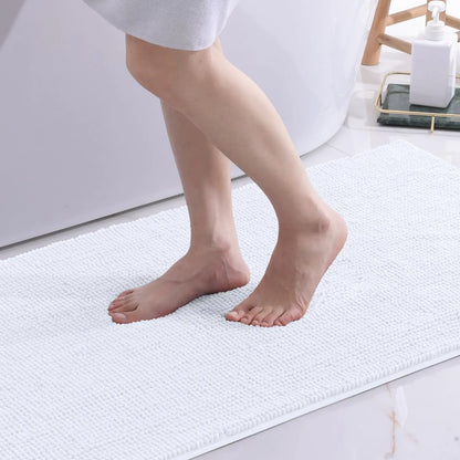 Tappeto da bagno in ciniglia spessa – Morbido, antiscivolo e lavabile - Tappeti bagno e cucina