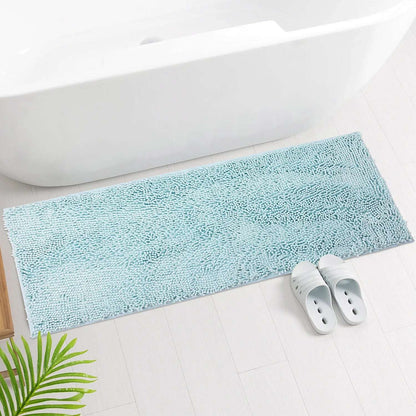 Tappeto assorbente in ciniglia lunga per bagno