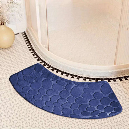 Tappeto da bagno curvo – Grande, antiscivolo e resistente allo sporco