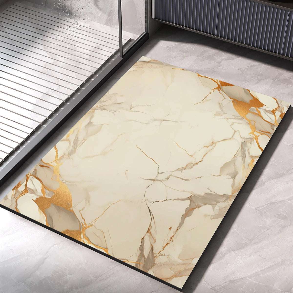 Tappeto da bagno di lusso – Antiscivolo, assorbente e ad asciugatura rapida