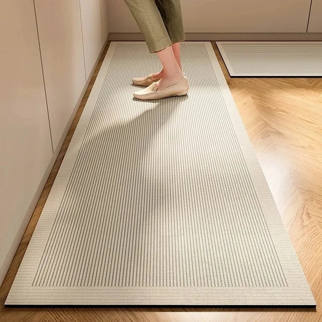 Tappeto da cucina stile giapponese in diatomite - Linea chiaro – Antiscivolo, assorbente e facile da pulire - Tappeti bagno e cucina