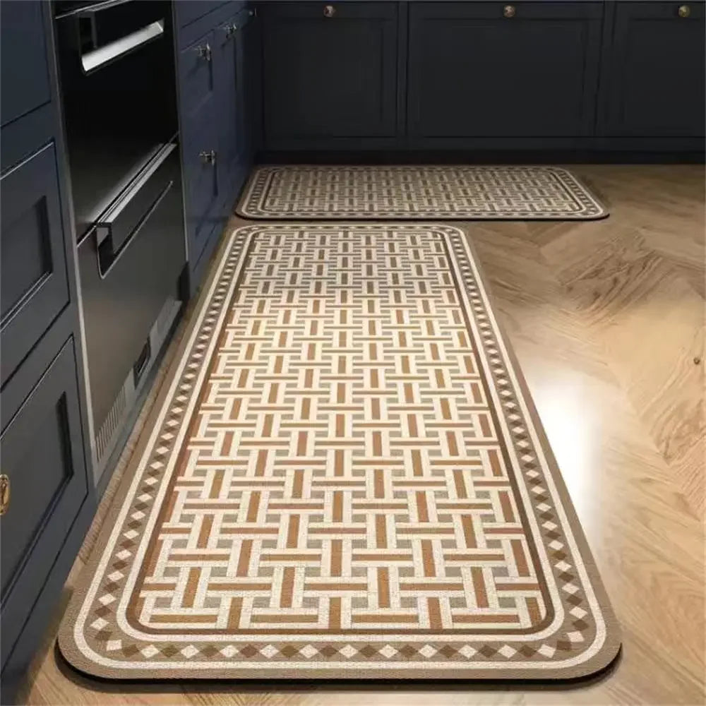 Tappeto moderno da cucina antiscivolo lungo – Colori pastello (1 o 2 pezzi) - Tappeti bagno e cucina