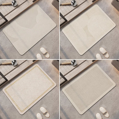 Tappeto da bagno beige di lusso – Super assorbente, antiscivolo e ad asciugatura rapida - Tappeti bagno e cucina